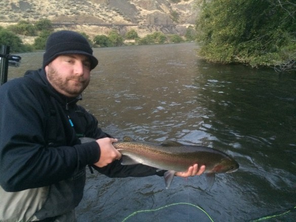 Poached!  I stepped into Russ' run a bit sooner than he expected.  Oh boy did I get the "move down" talk.  