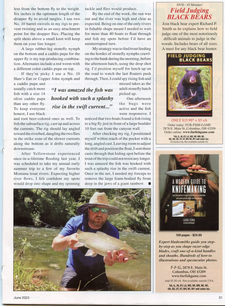 The spin pole advantage with flies.